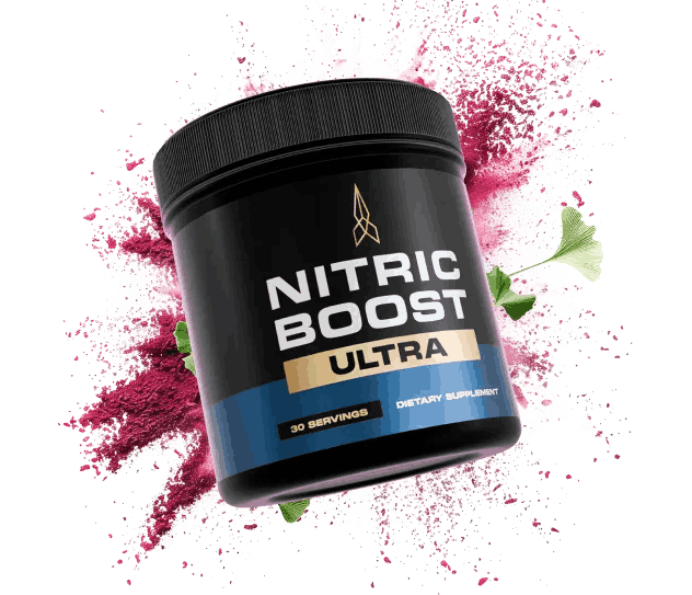 Nitric Boost Ultra men's wellness supplement bottle